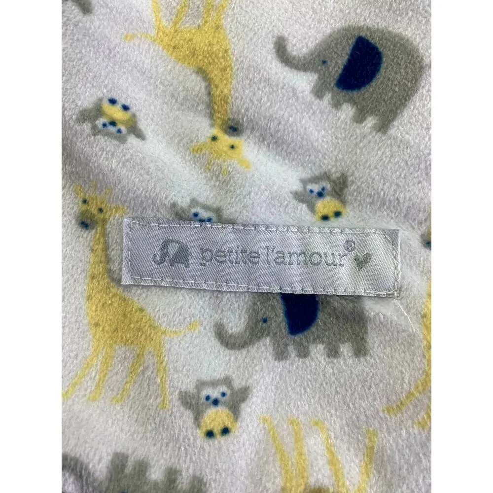 Petite L'Amour Baby Swaddle Sleep Sack with Animal Print